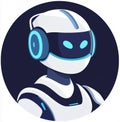 AI assistant icon. Chat bot icon design. Virtual smart assistant Bot icon. Chatbot symbol concept. Artificial intelligence