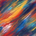 AI-Assisted Brushwork for Abstract Art Creation: A Spectrum of Vibrant Colors with a Digital Paintbrush