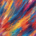 AI-Assisted Brushwork for Abstract Art Creation: A Spectrum of Vibrant Colors with a Digital Paintbrush