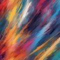 AI-Assisted Brushwork for Abstract Art Creation: A Spectrum of Vibrant Colors with a Digital Paintbrush