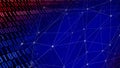 Ai background connected binary lines in abstract technology backdrop, exploring concept of binary code and machine learning Royalty Free Stock Photo