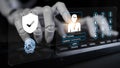 AI Based Multi Factor Authentication for Digital Security Motif Royalty Free Stock Photo