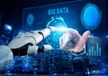 AI for Big Data Analytics and Business Intelligence Platform Motif Royalty Free Stock Photo