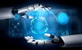 AI for Big Data Analytics and Business Intelligence Platform Motif Royalty Free Stock Photo