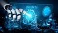 AI for Big Data Analytics and Business Intelligence Platform Motif Royalty Free Stock Photo