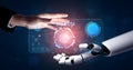 AI for Big Data Analytics and Business Intelligence Platform Motif Royalty Free Stock Photo