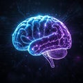 AI Brain Data Processing Technology Concept Royalty Free Stock Photo