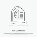 Ai, brain, future, intelligence, machine Icon. Line vector gray symbol for UI and UX, website or mobile application