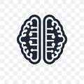 ai Brain transparent icon. ai Brain symbol design from Artificial Intellegence collection. Simple element vector illustration. Ca