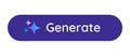 AI Button Generate design click to generative ai artificial intelligence user interface rounded image video generator