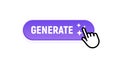 Ai button generator icon technology. Artificial intelligence generator image star illustration ai design prompt