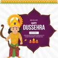 Banner design of Happy Dussehra