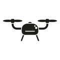 Ai camera drone icon simple vector. Mobile smart remote