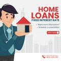 Banner design of home loans