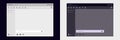 Ai chat interface design with light and dark theme options for user interaction
