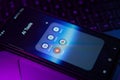 AI chatbot apps on smartphone screen