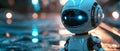 AI Chatbot Avatar: Futuristic Online Customer Support. Concept Customer Engagement, Virtual