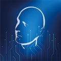 Ai chip brain,computer vector