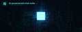 AI Chipset Artificial Intelligence Logo Background. Glow CPU Microchip Dark Tech Futuristic Circuit Pattern BG Design Royalty Free Stock Photo