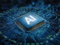 AI Chipset: The Heart of Artificial Intelligence Royalty Free Stock Photo