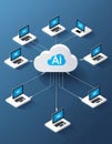 AI Cloud Computing Concept