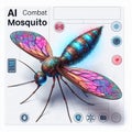 The combat mosquito with artificial intelligence is a technological mosquito with an artificial intelligence