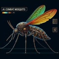 The combat mosquito with artificial intelligence is a technological mosquito with an artificial intelligence