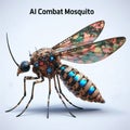 The combat mosquito with artificial intelligence is a technological mosquito with an artificial intelligence
