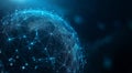 AI connectivity is a crucial element in the technology concept of a digital global network and futuristic data sphere Royalty Free Stock Photo