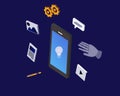 ai content generator or automatically generated content with artificial intelligence by prompts command