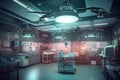 ai-controlled drone hovering in laboratory