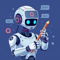 Drawing with a pencil and using chatgpt with open ai, this artificial intelligence copywriter bot illustrates generative AI c