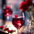 V-Day Elegance: AI-Rendered Wine Glass Art
