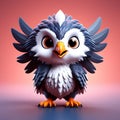 AI-Crafted Hawk Delight: Detailed 3D Beauty