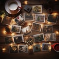 AI creates an image of a bunch of christmascards on a table