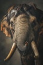 AI creates images of elephants playing in a stream in the middle of the forest,