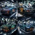 AI creates images, engineers are assembling car parts with machines,
