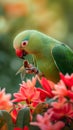 AI creates images of a green parrot