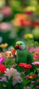 AI creates images of a green parrot