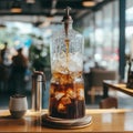 AI creates images of how to prepare tea or coffee, such as iced coffee.