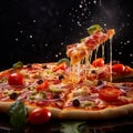 AI creates images, pizza, popular food, Fresh Homemade