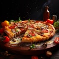 AI creates images, pizza, popular food