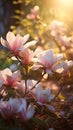 AI creates magnolia flower,Little Gem magnolia