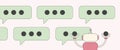 AI customer support. Virtual assistant, chatbot concept, automated service visuals, business AI support horizontal