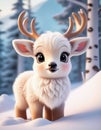 AI Cute animals, Winter