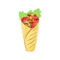 Mexican burrito icon Royalty Free Stock Photo