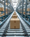 AI driven algorithms optimizing supply chain logistics parcel box delivery
