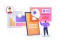 AI-Driven Customer Engagement Analytics abstract concept vector illustration.
