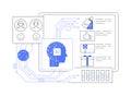 AI-Driven Customer Loyalty Programs abstract concept vector illustration.