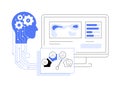 AI-Driven Customer Sentiment Heatmaps abstract concept vector illustration.